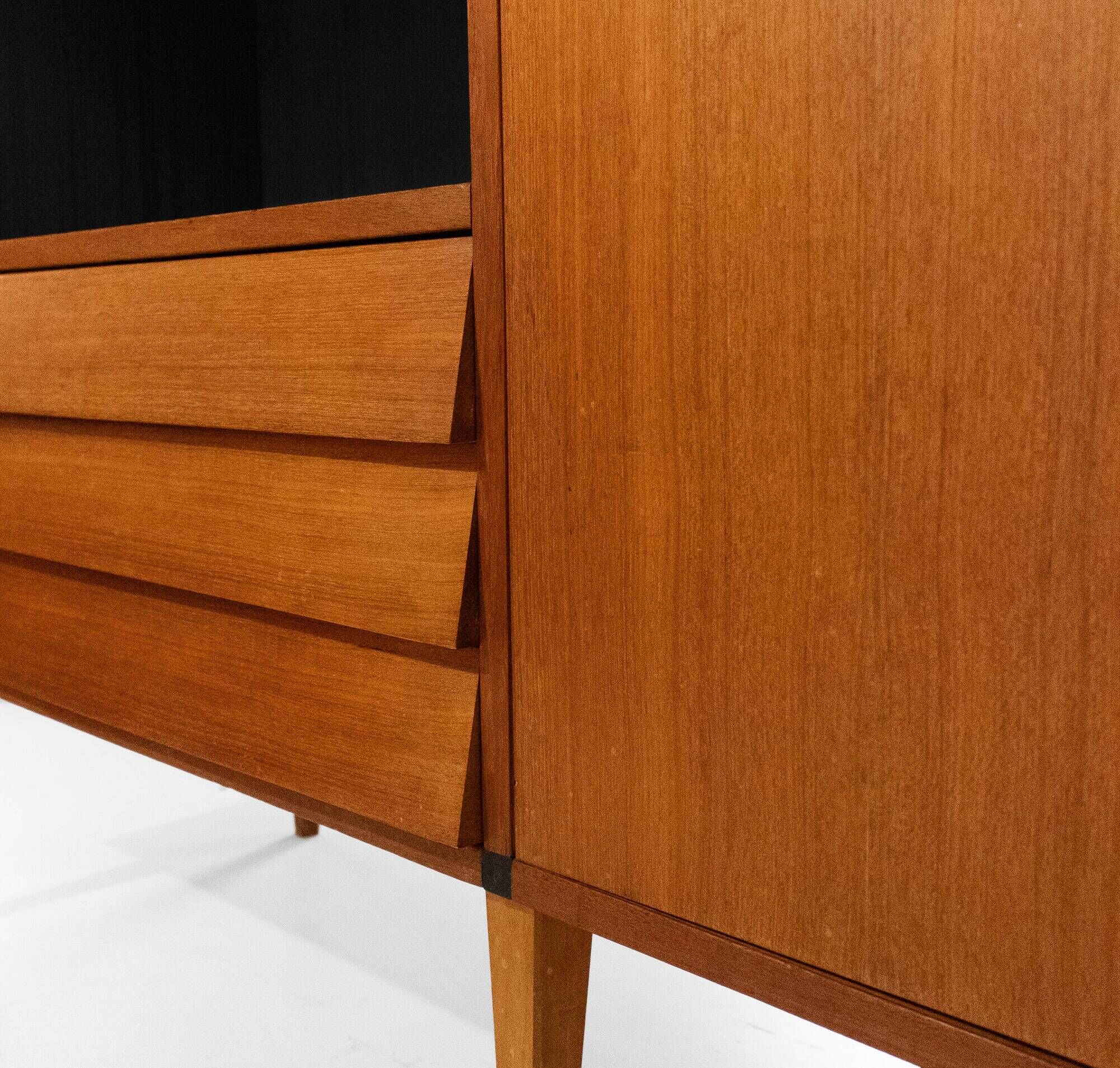 1960s Vintage Teak Sideboard with Drawers in Scandinavian Style