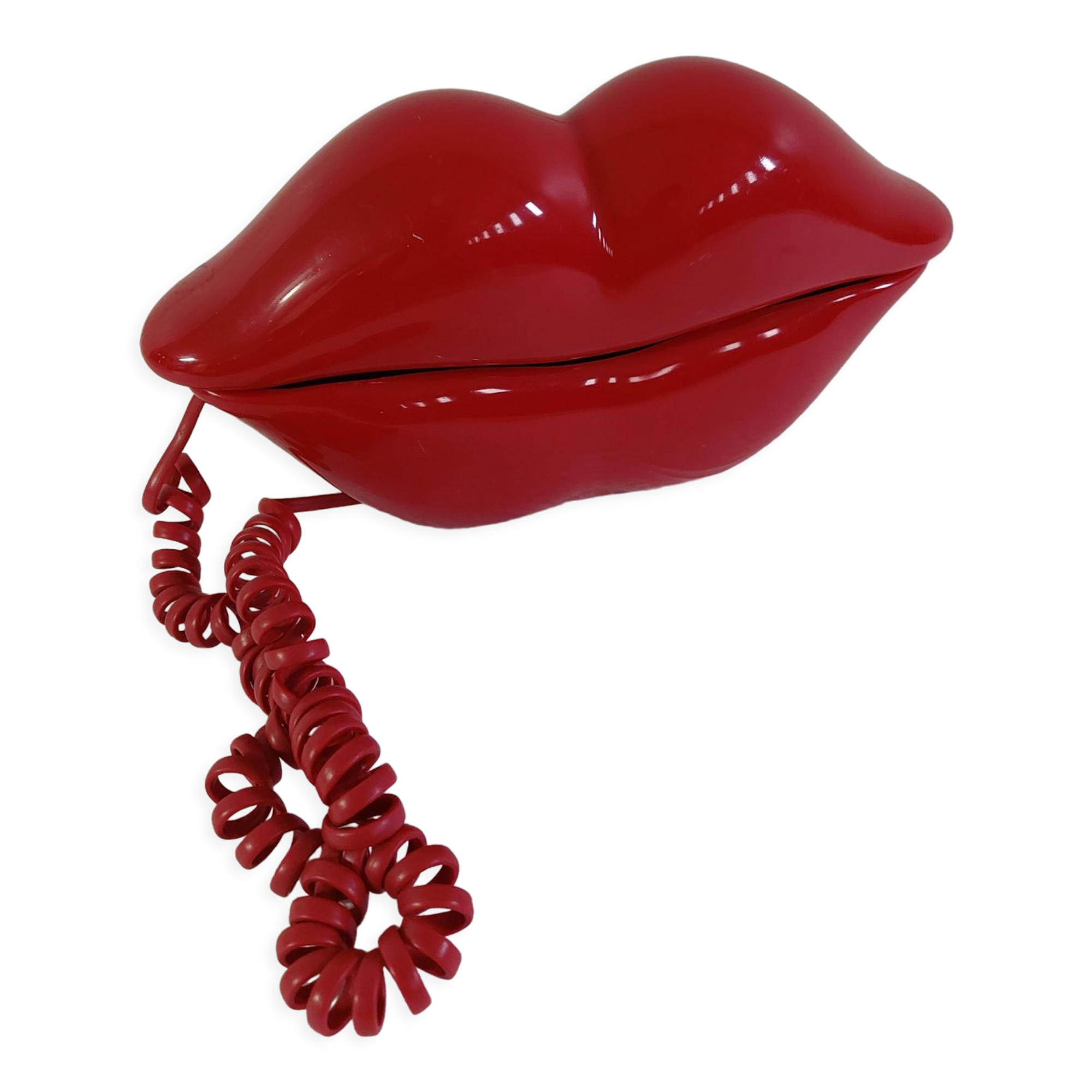 Vintage red lips phone