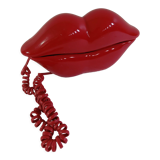 Vintage red lips phone