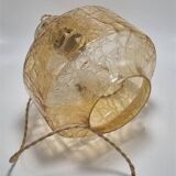 Amber glass pendant light