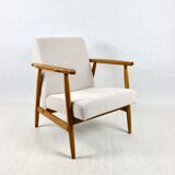 Chaise beige vintage, années 1970