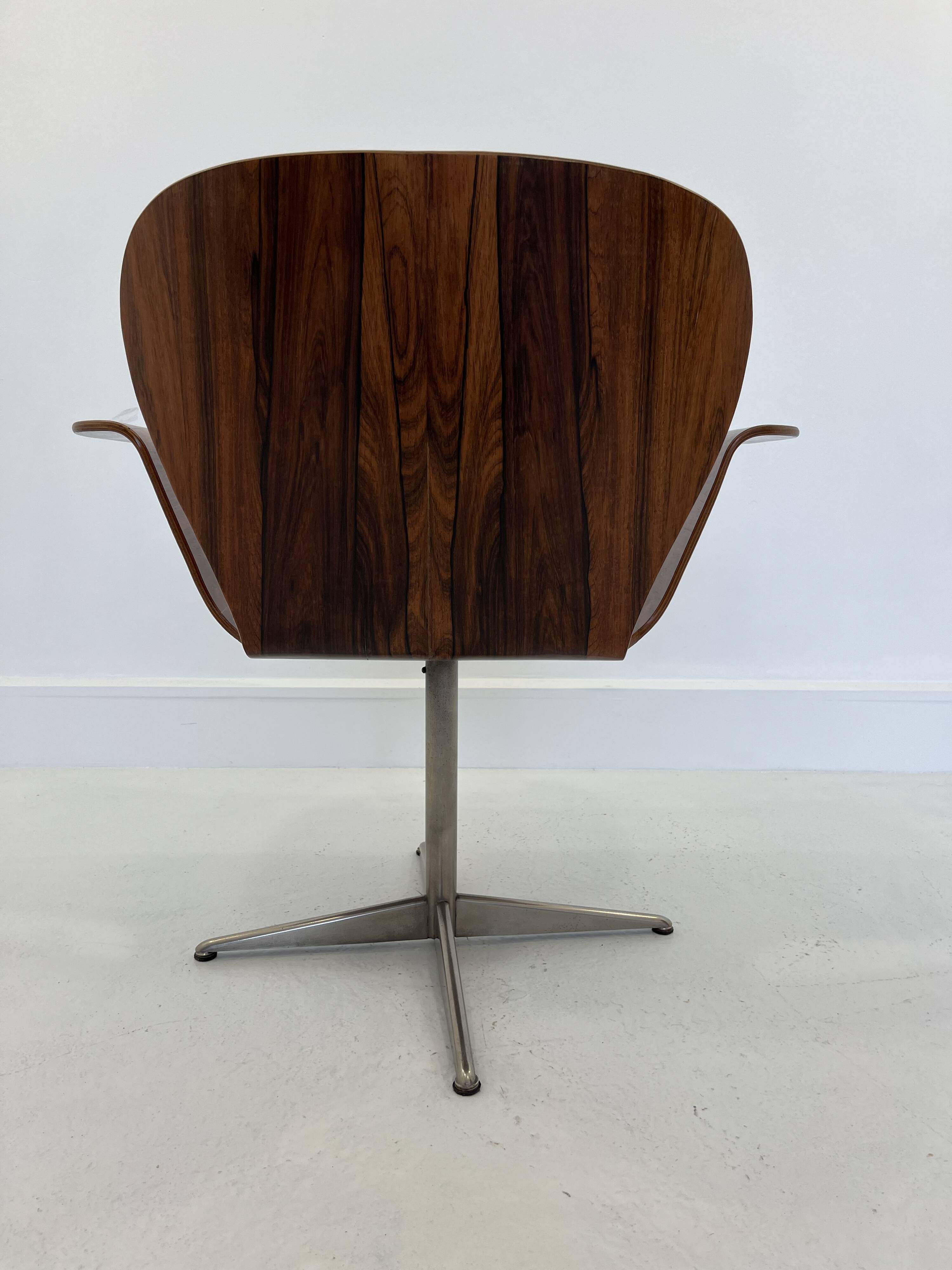 Mid-Century Plywood Focus Chair by A. Belokopytoff for Westnofa