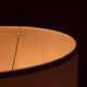 Vintage Floor Lamp with Beige Tube Shade