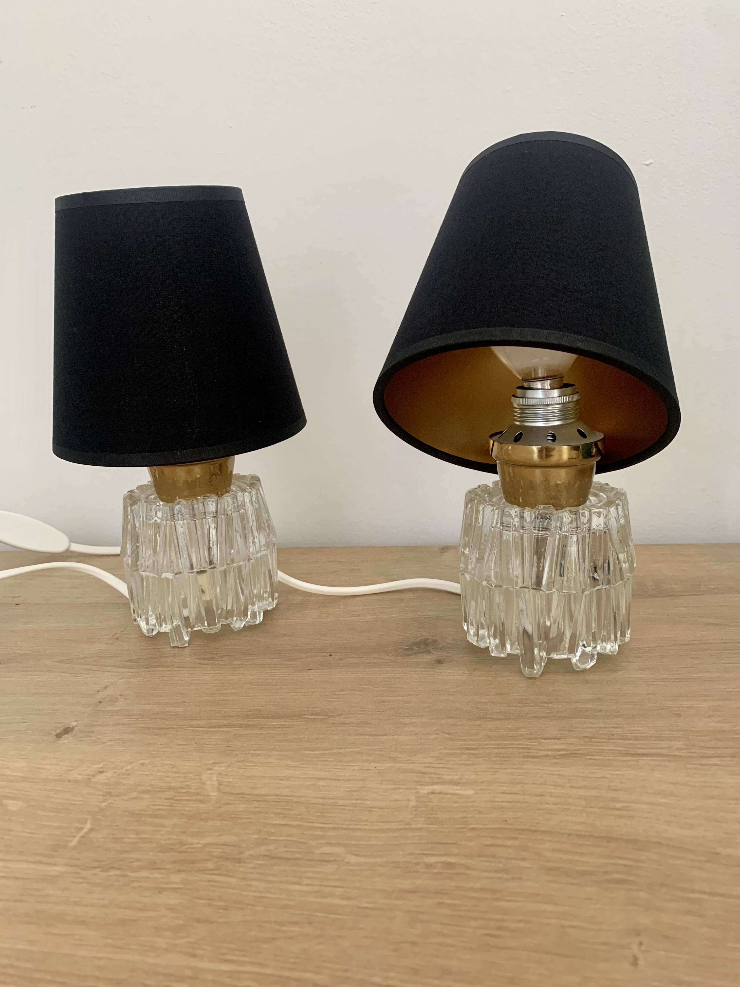 Pair of bedside lamps, 1970