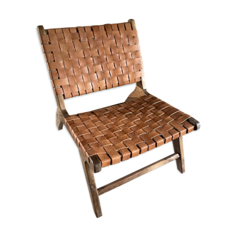 Leather armchair