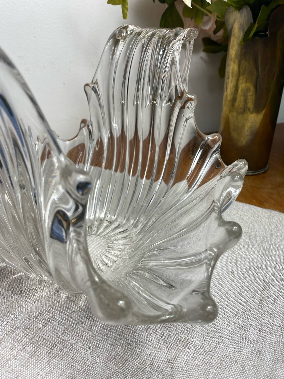 Large crystal fruit bowl, 1950s/1960s