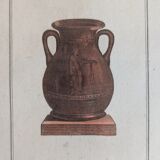 Ancient antique pottery engraving