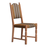 Danish Mid-Century Oak Upholstered Dining Chairs (6)