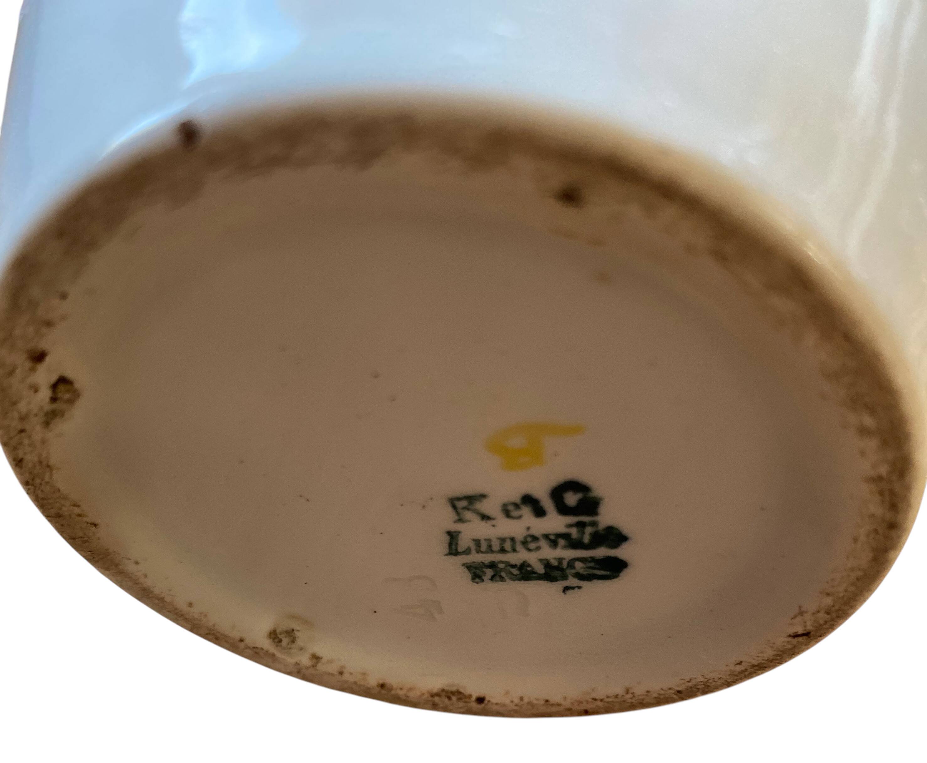 K&G Luneville France earthenware teapot