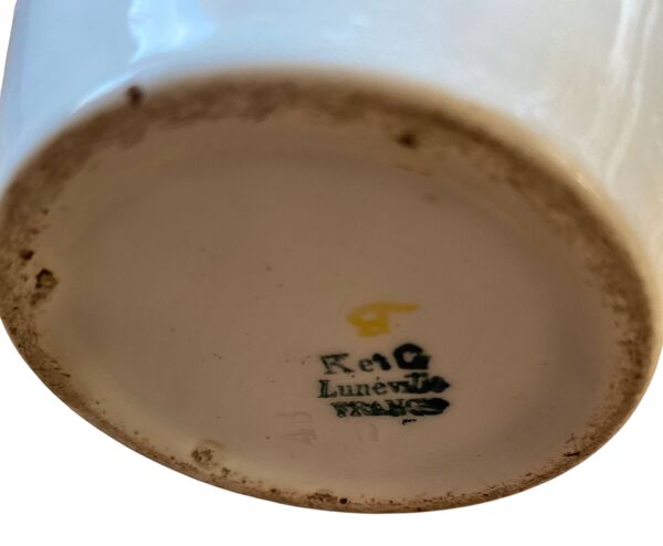 Théière en faïence K&G Luneville France