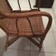 Fauteuil rotin vintage