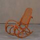 Vintage bentwood rocking chair by Luigi Crassevig, Italy 1970s