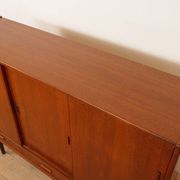 Vintage highboard | Wall cabinet | Teak | 154 cm