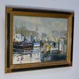 Oil on canvas “Concarneau”, signed S. Blaszczyk – 1991
