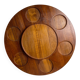 Teak rotating tray Denmark 1970