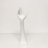 Hand ring holder jewelry in white resin