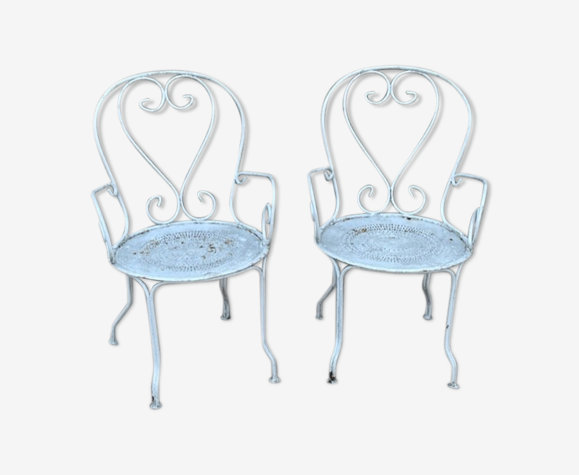 Paire de fauteuils de jardin