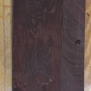 Tableau alpin vintage en bois sculpté et peint - signé