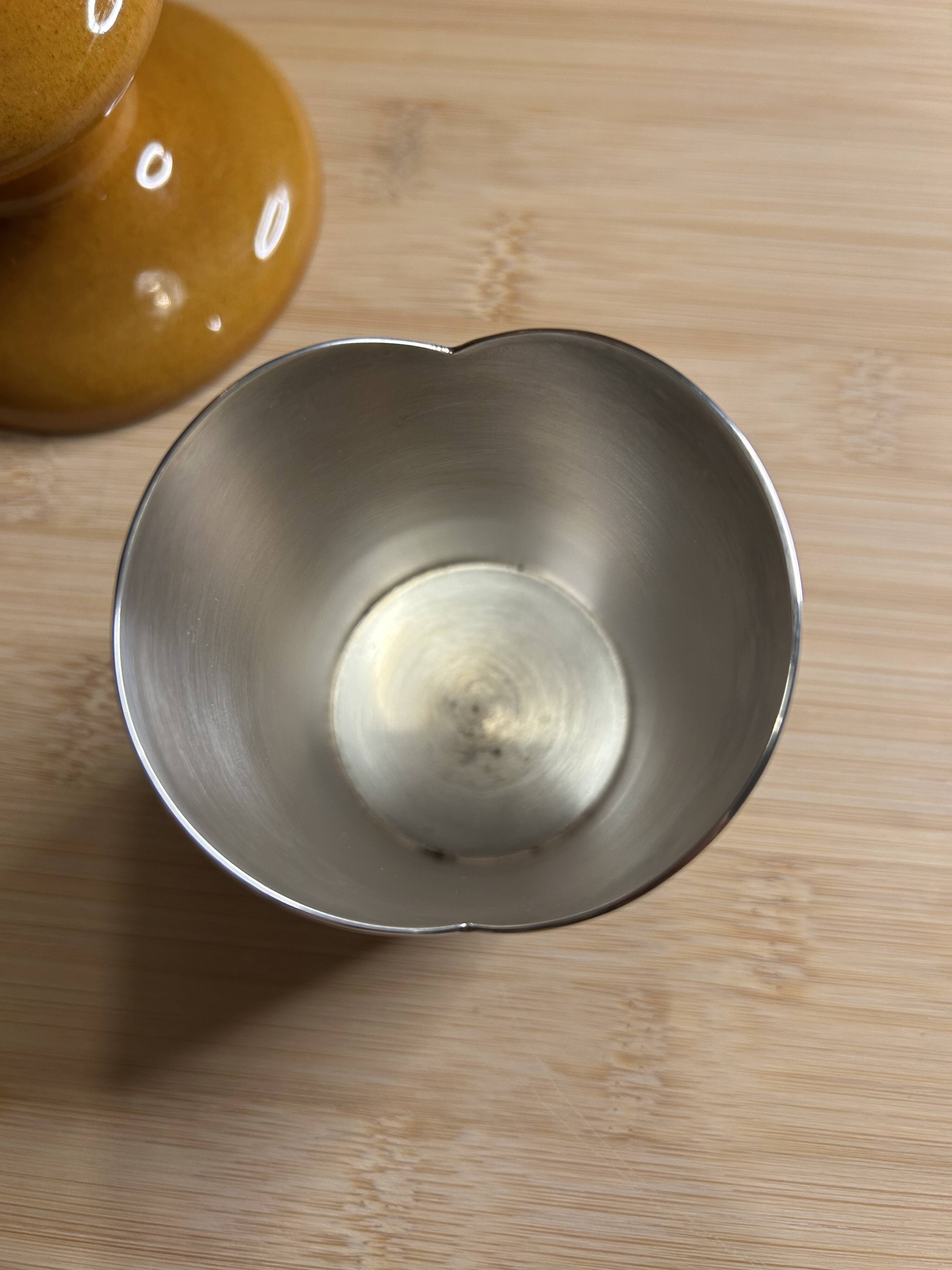 Silver-plated metal timbale Christofle