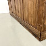 Large old trading counter in solid pine
