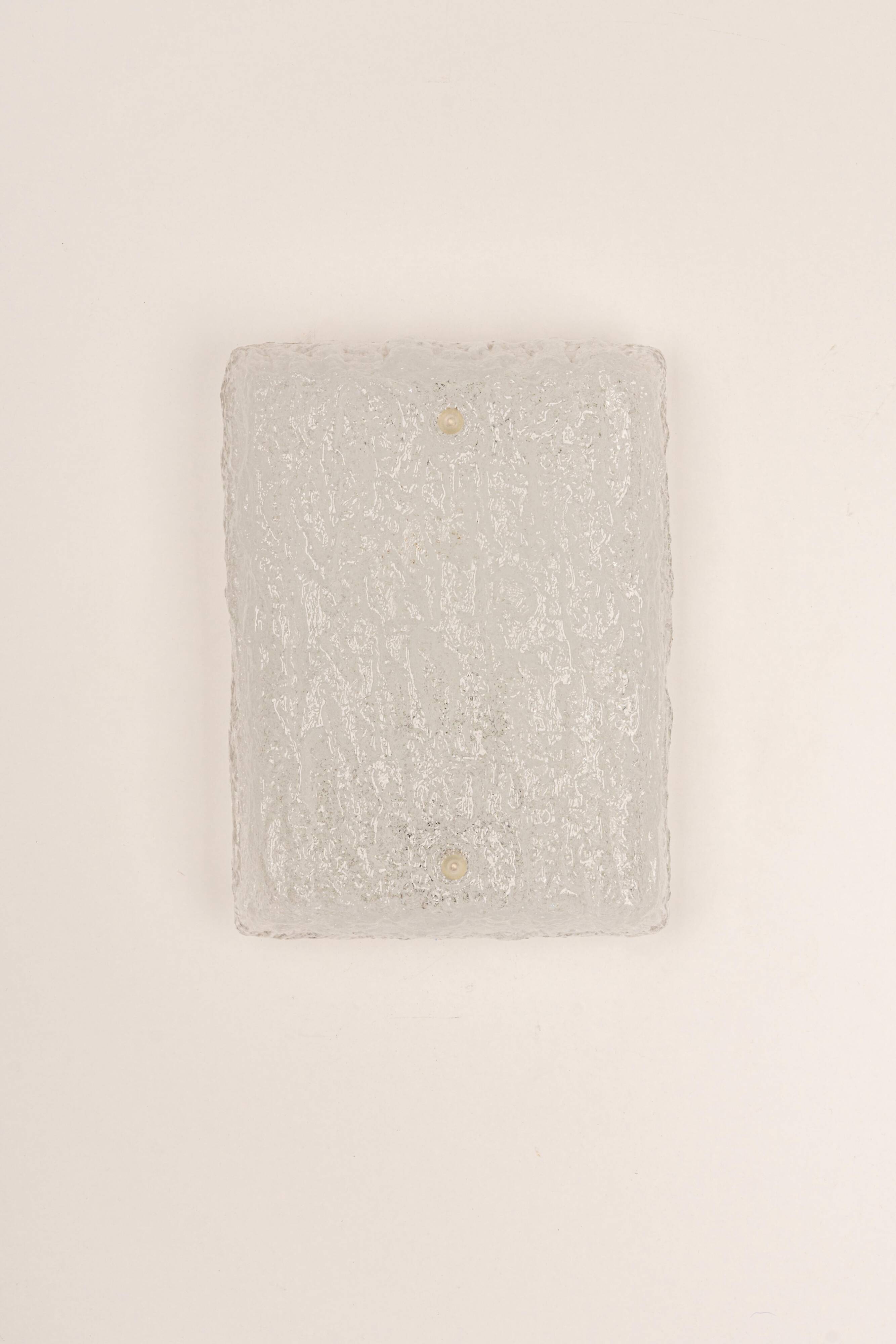 Small wall lamp in glass, Austria, 1960s