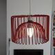 Suspension vintage metal red