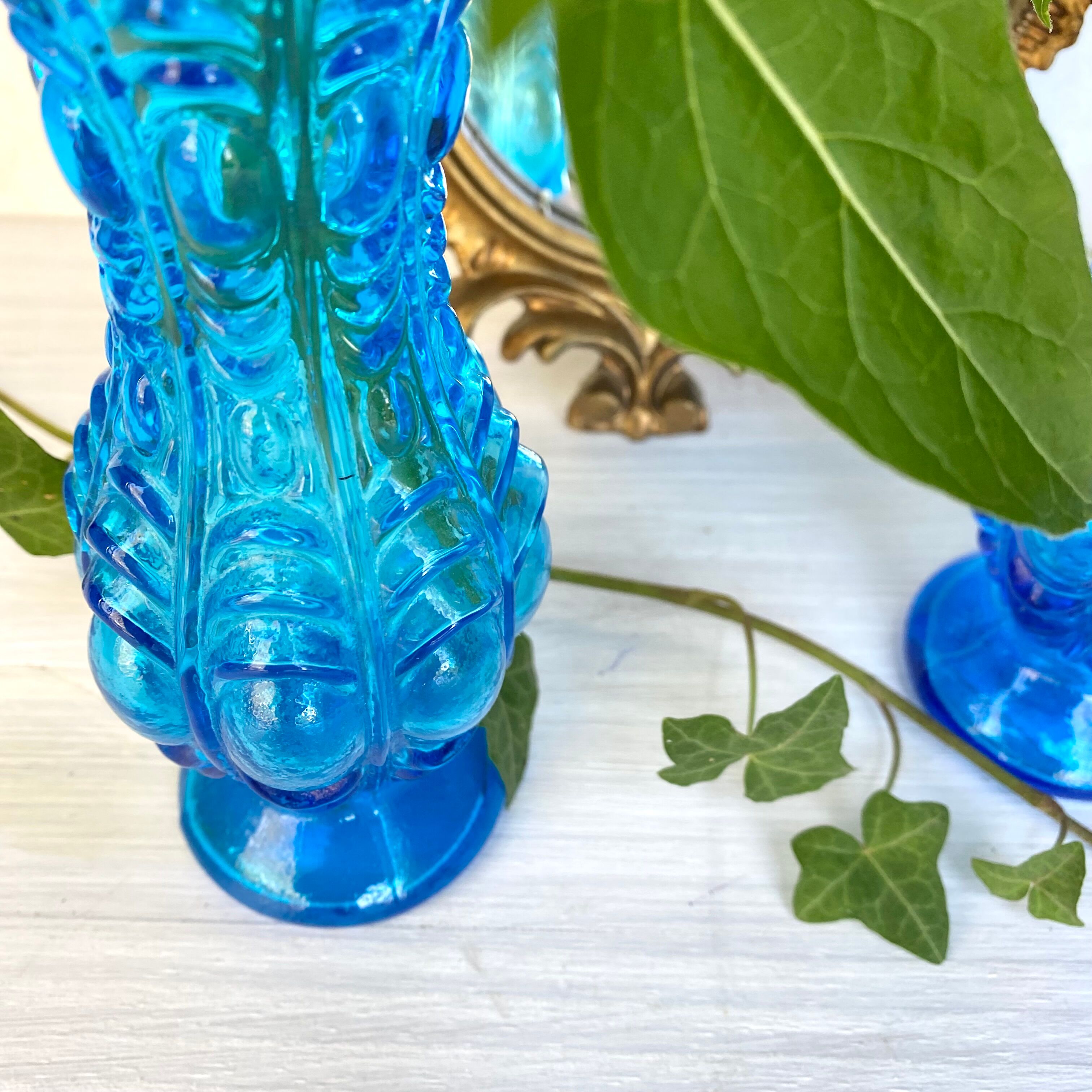 Duo molded glass vases