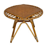 Vintage rattan coffee table.
