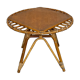 Table basse en rotin vintage