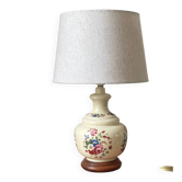 LAMPE Céramique Base Bois VINTAGE