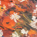 Mid-Century Bouquet of Flowers, Oil on Canvas, 33 x 43 cm