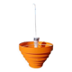 Vintage orange plastic pendant light