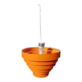 Vintage orange plastic pendant light