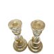 Pair of Candle Holders, Amalgam Glass
