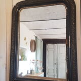 Black mirror Louis Philippe style, 104x79 cm