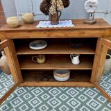Raw wood display case
