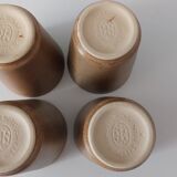 Set of 4 vintage DIGOIN stamped cups