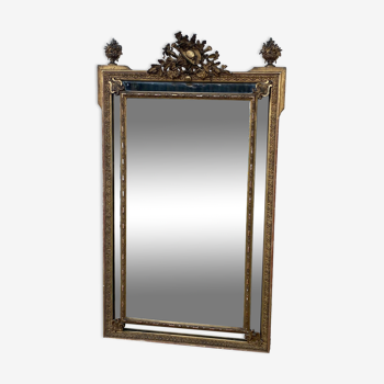 Old bevelled mirror