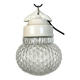 Vintage White Porcelain Pendant Light, 1970s