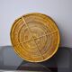 Rattan and brass planter basket, Italy, 1970