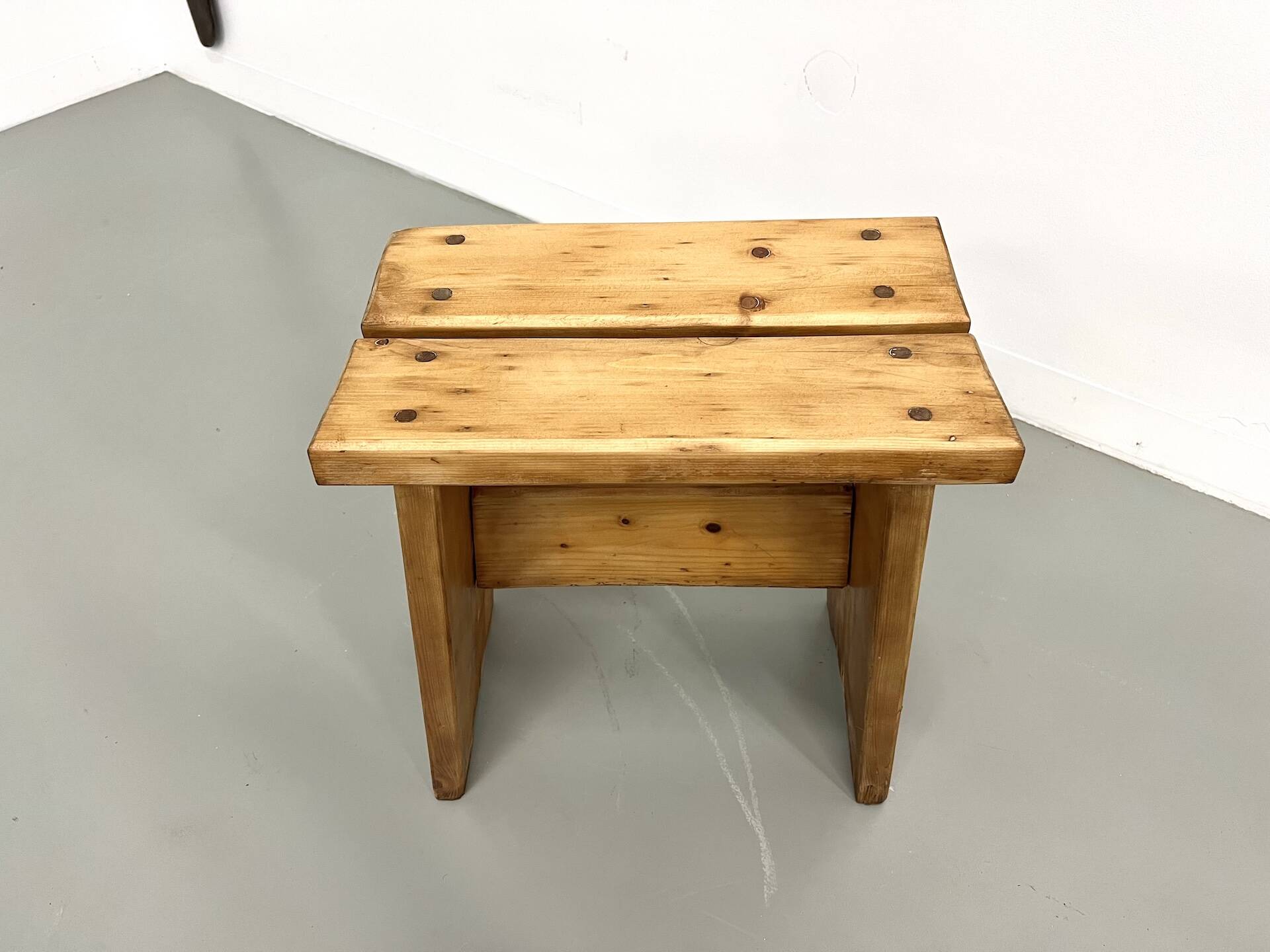 Solid pine stool