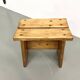 Solid pine stool
