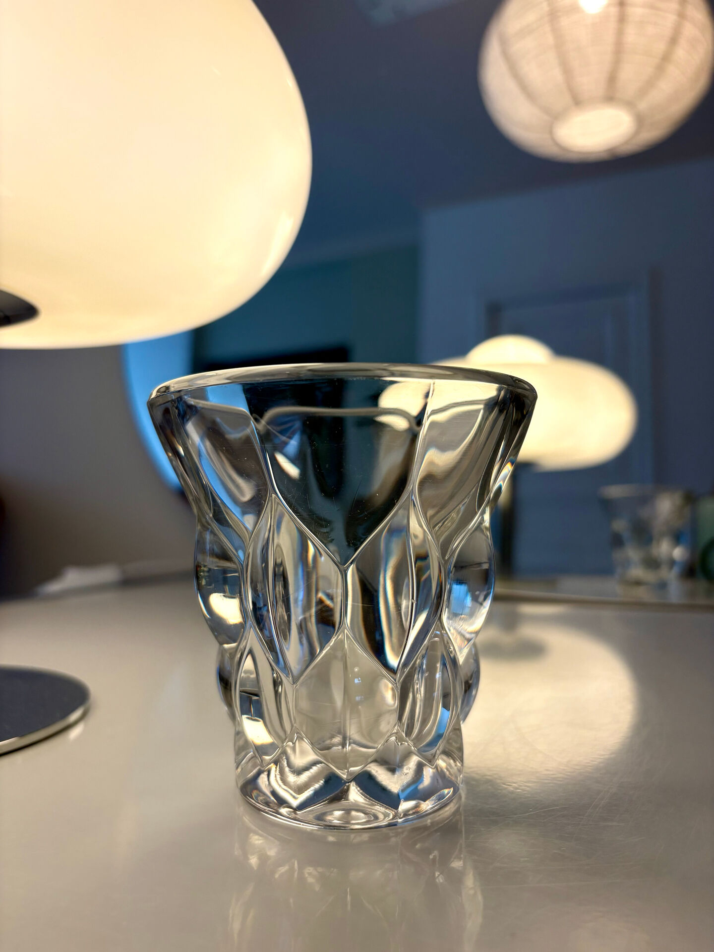 Vase « Villers » en cristal Val Saint Lambert – 1962