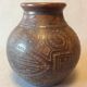 Ceramic vase with incised decoration West Africa circa 1935