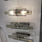 Glass Wall Sconces Set of 3 by Arte, Italy, 1970s