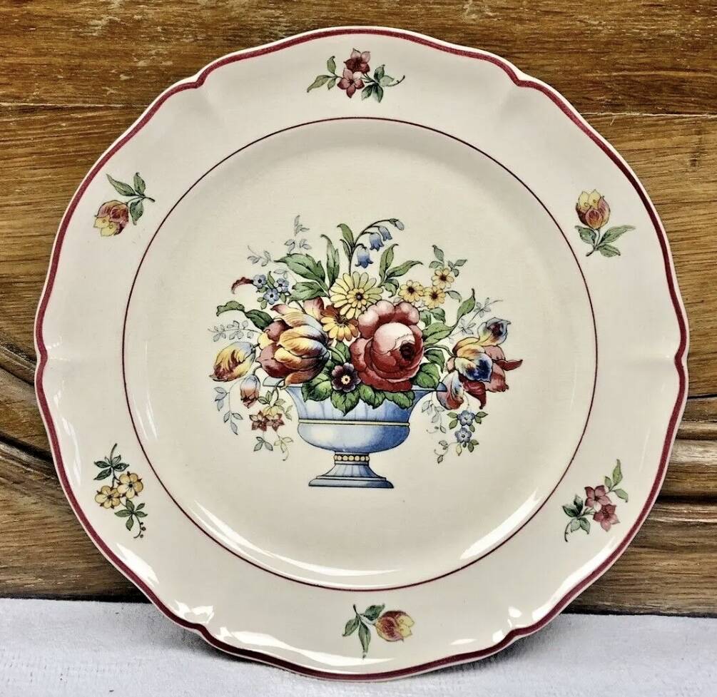 6 old dessert plates Floralia Villeroy & Boch model