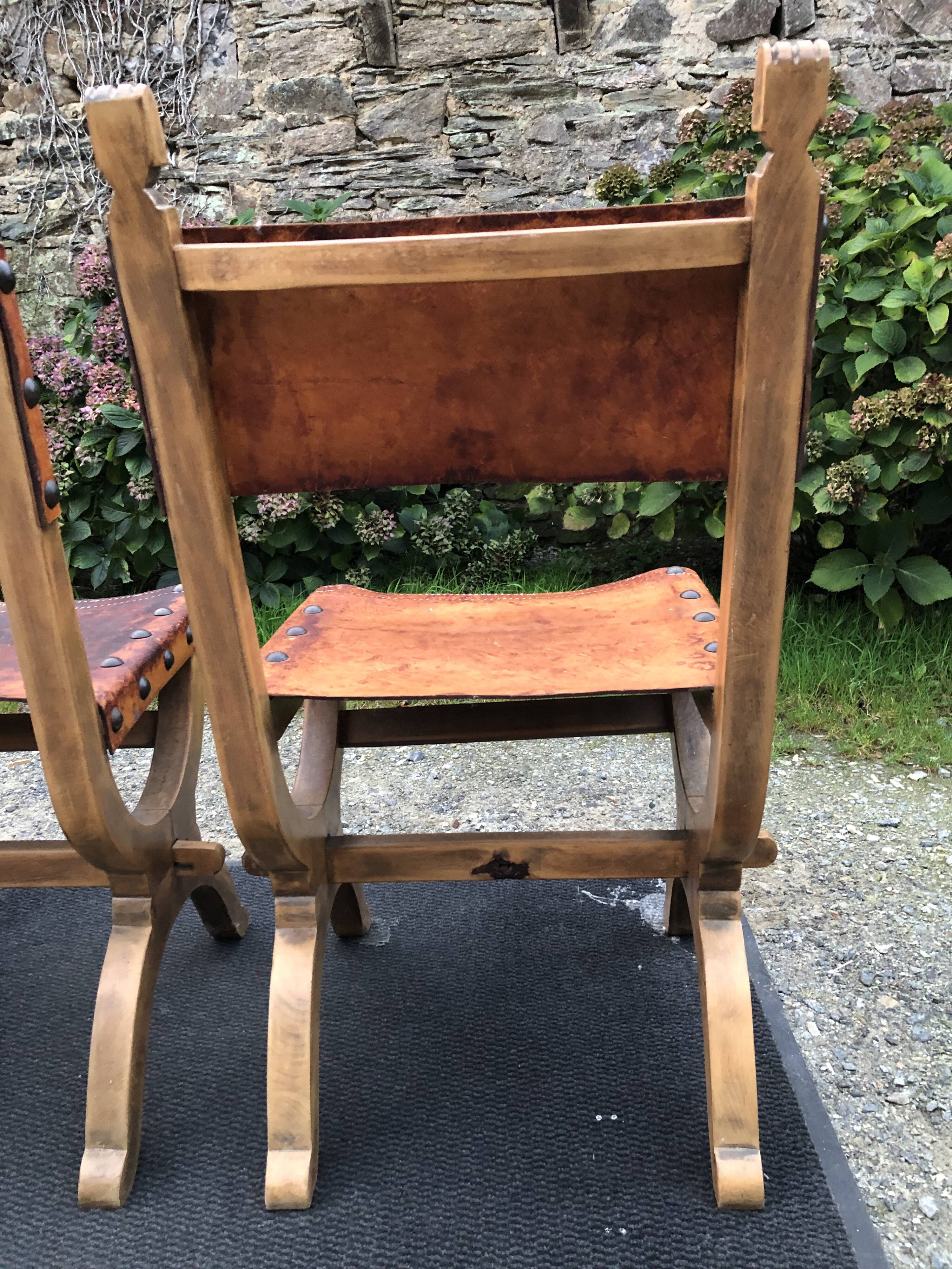Set of 4 vintage brutalist chairs by Bram Sprij, Netherlands 1960s. in beech.