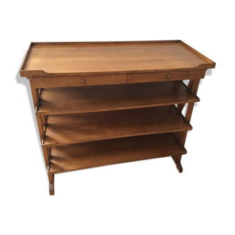 Etagère pieds croisillons