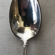 Series of 6 small spoons to mocha metal silver brand sfam russian décor