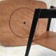 Modernist side table in wood, mid-20th century.